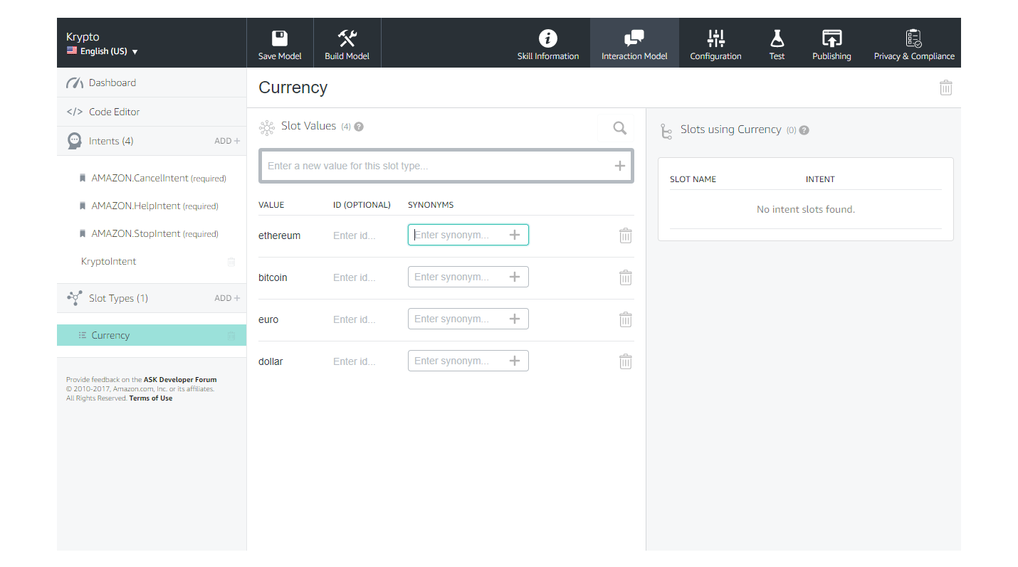 step 2 slot types